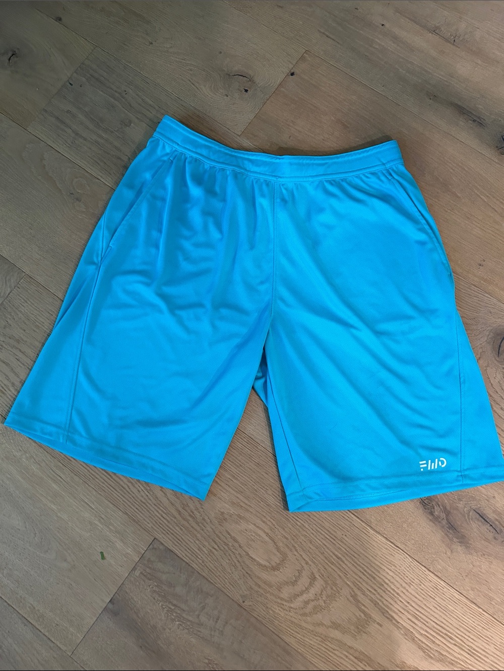 Men's Athletic Shorts - Bright Aqua Performance